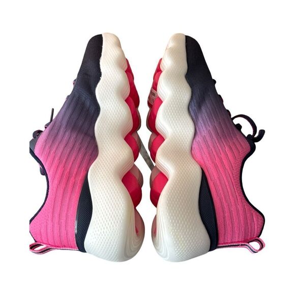 SKETCHERS GO WALK MASSAGE FIT NAVY AND PINK. - Picture 8 of 11